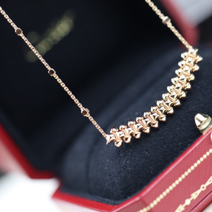 [LORA]CLASH PINK GOLD NECKLACE