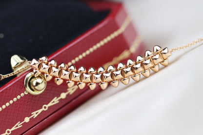 [LORA]CLASH PINK GOLD NECKLACE