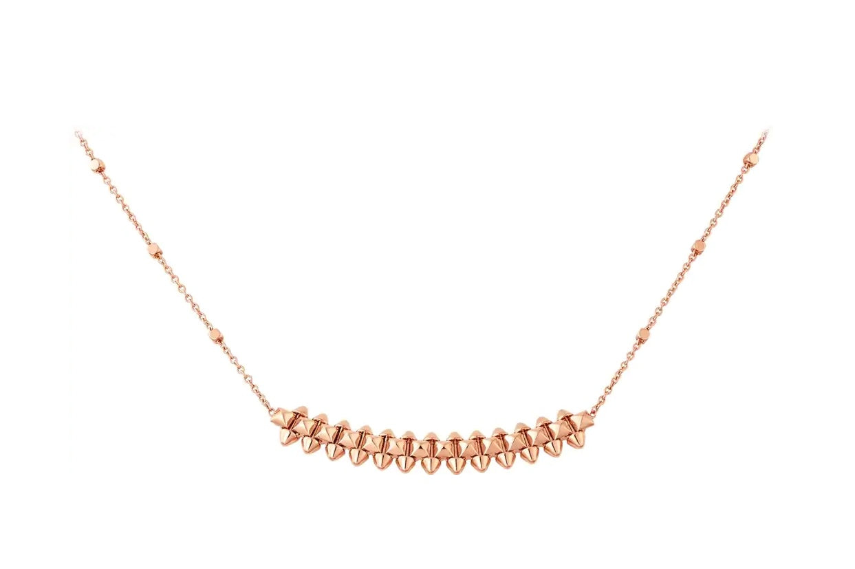 [LORA]CLASH PINK GOLD NECKLACE
