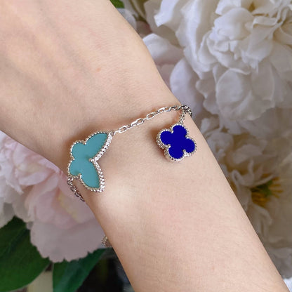 [LORA]LUCKY SPRING SILVER BRACELET 4 MOTIF