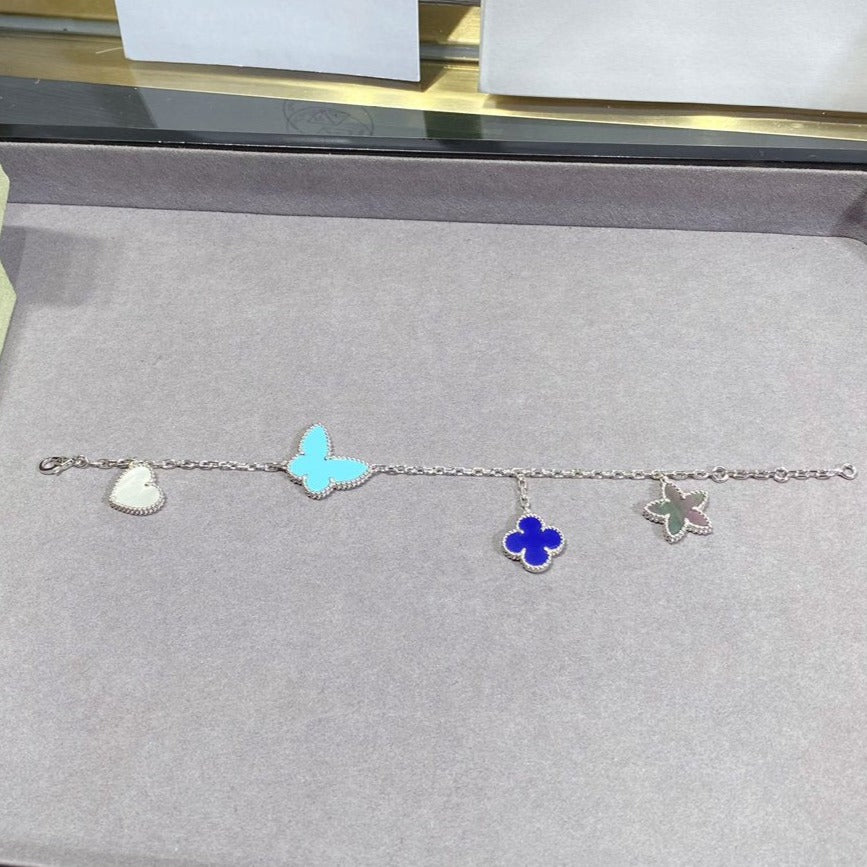 [LORA]LUCKY SPRING SILVER BRACELET 4 MOTIF