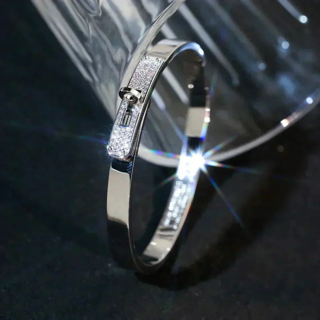 [LORA]KELLY SILVER DIAMOND BRACELET