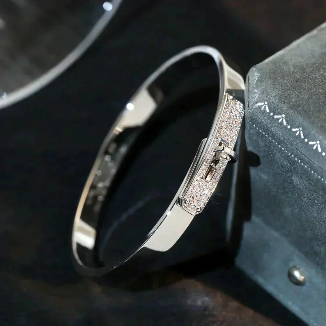 [LORA]KELLY SILVER DIAMOND BRACELET