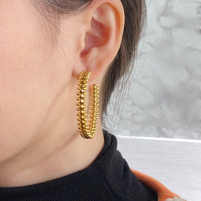 [LORA]CLASH HOOP EARRINGS