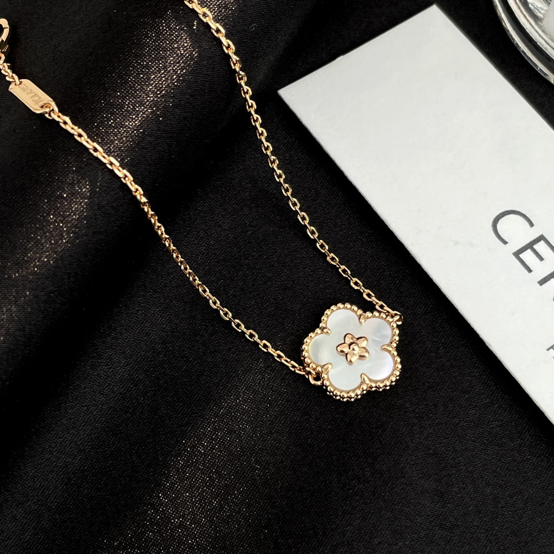 [LORA]LUCKY SPRING ROSE GOLD MOP BRACELET