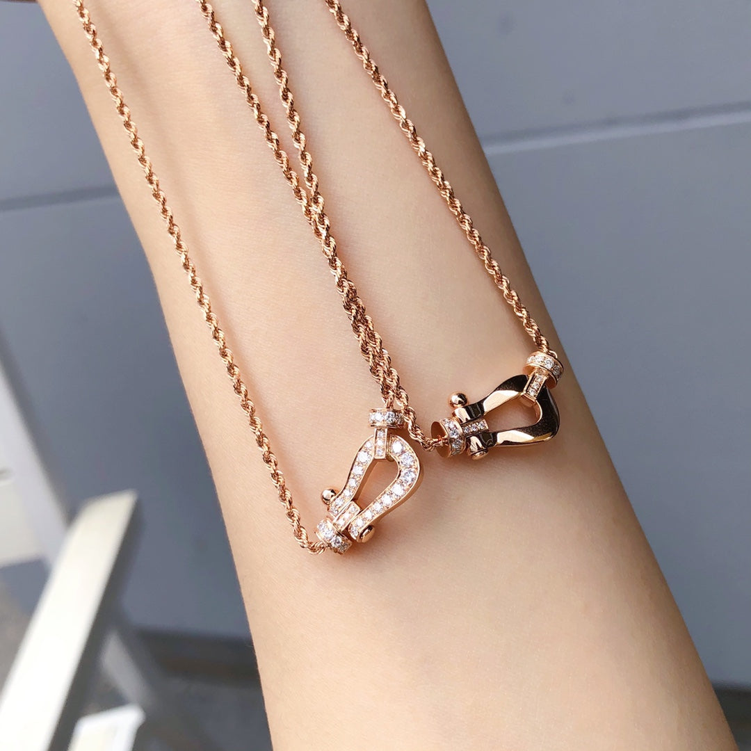 [LORA]FORCE 10 PINK GOLD DIAMOND NECKLACE