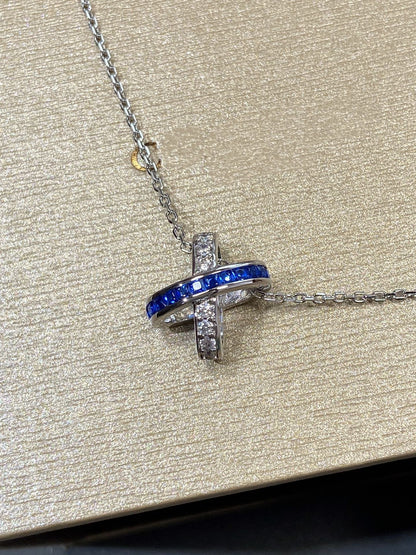 [LORA]LIENS DIAMOND SILVER NECKLACE