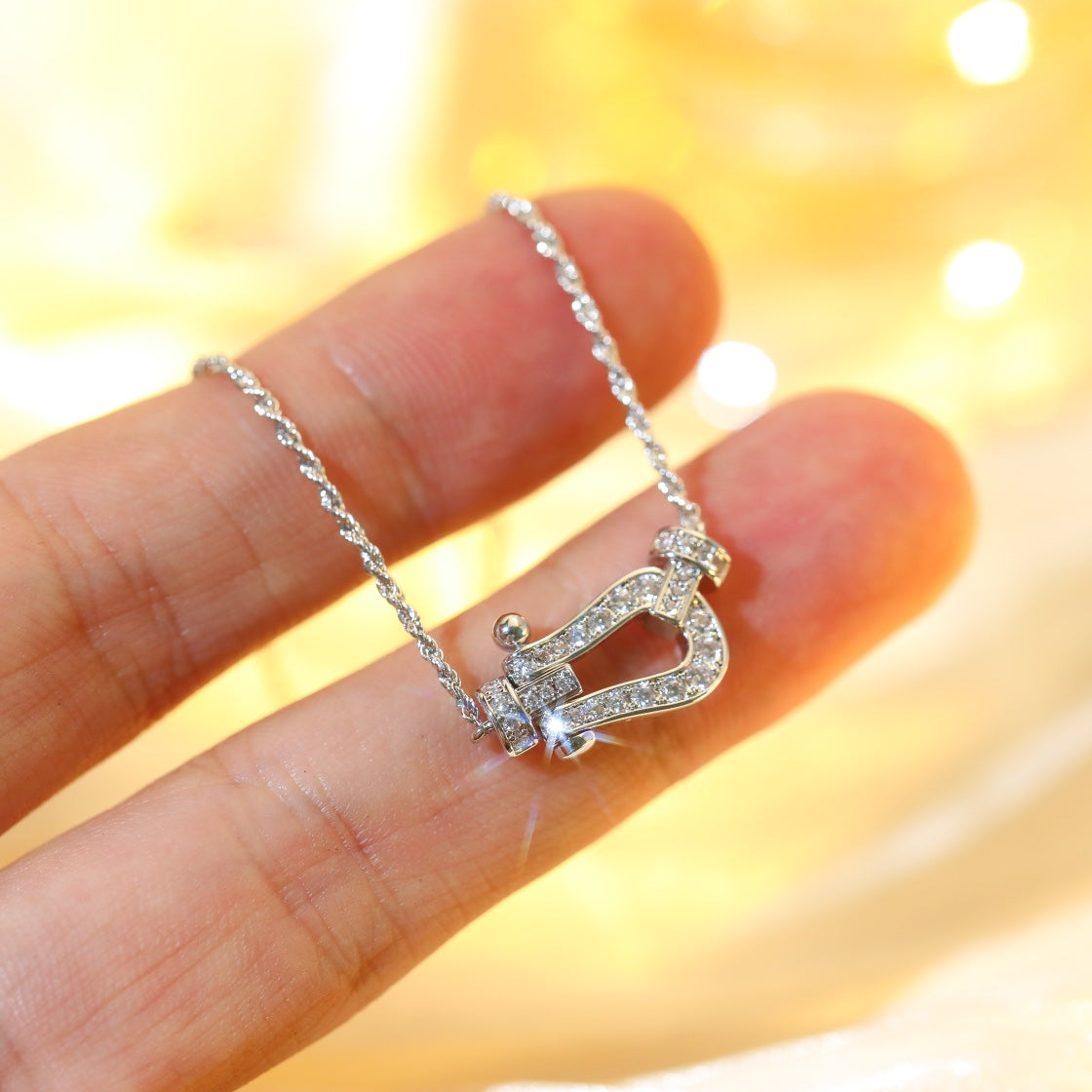 [LORA]FORCE 10 DIAMOND SILVER NECKLACE MINI MODEL
