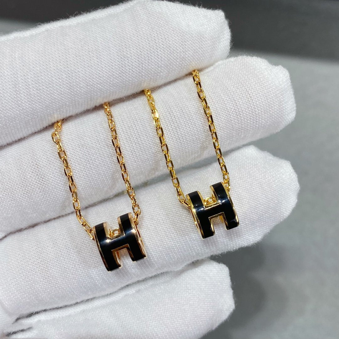 [LORA]MINI POP H NECKLACE