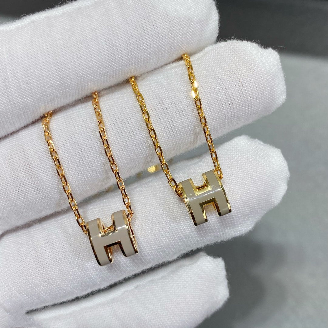 [LORA]MINI POP H NECKLACE