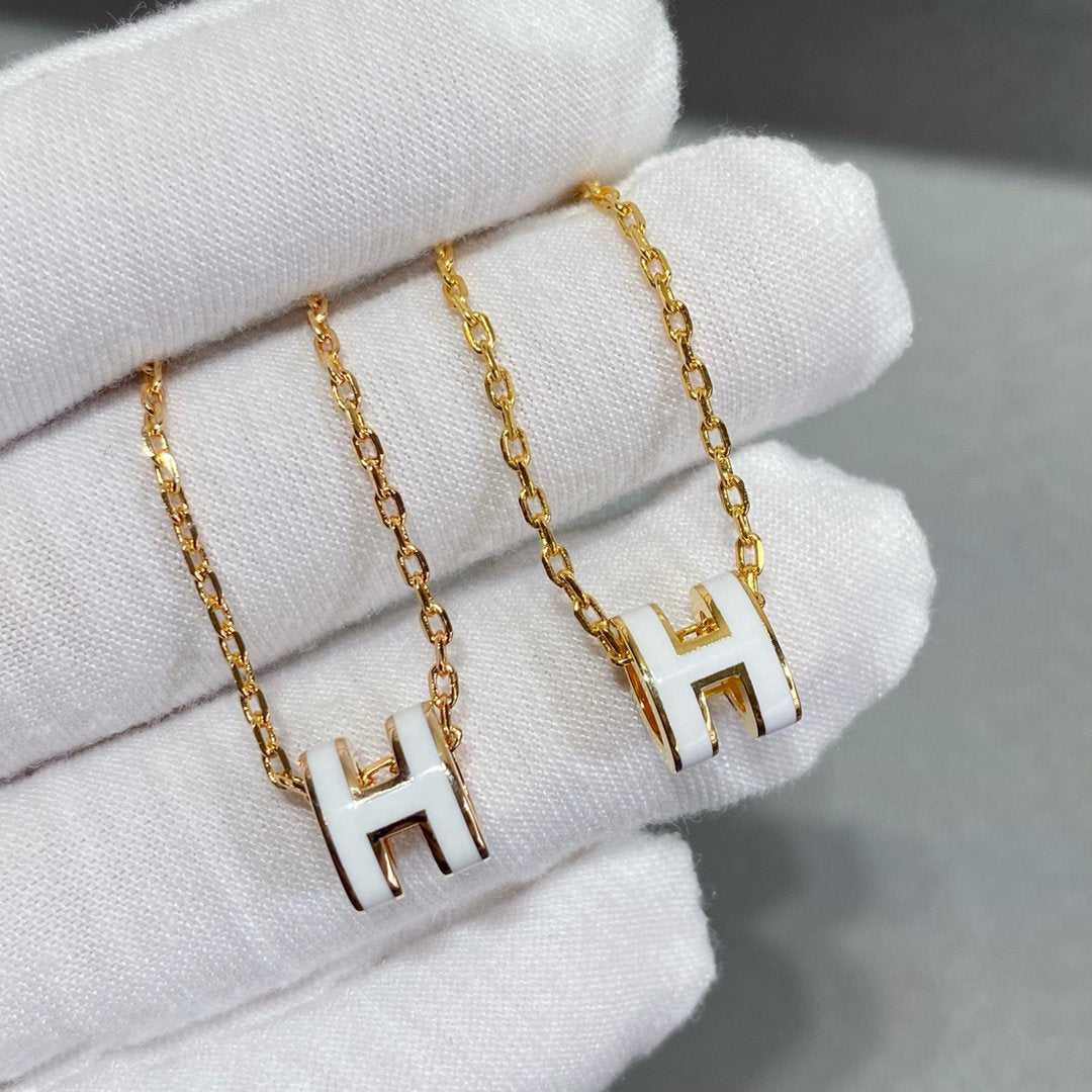 [LORA]MINI POP H NECKLACE