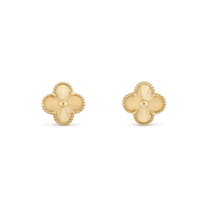 [LORA]CLOVER MINI 9.5MM LASER EARRINGS
