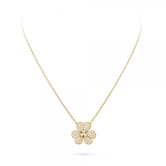 [LORA]FLOWER DIAMOND NECKLACE