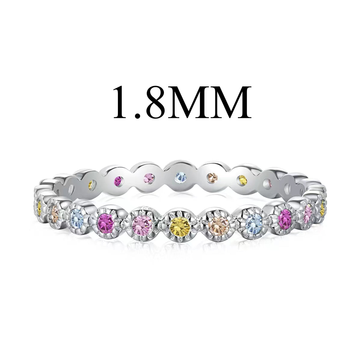 [LORA]Unique Scintillating Round Cut Daily Ring