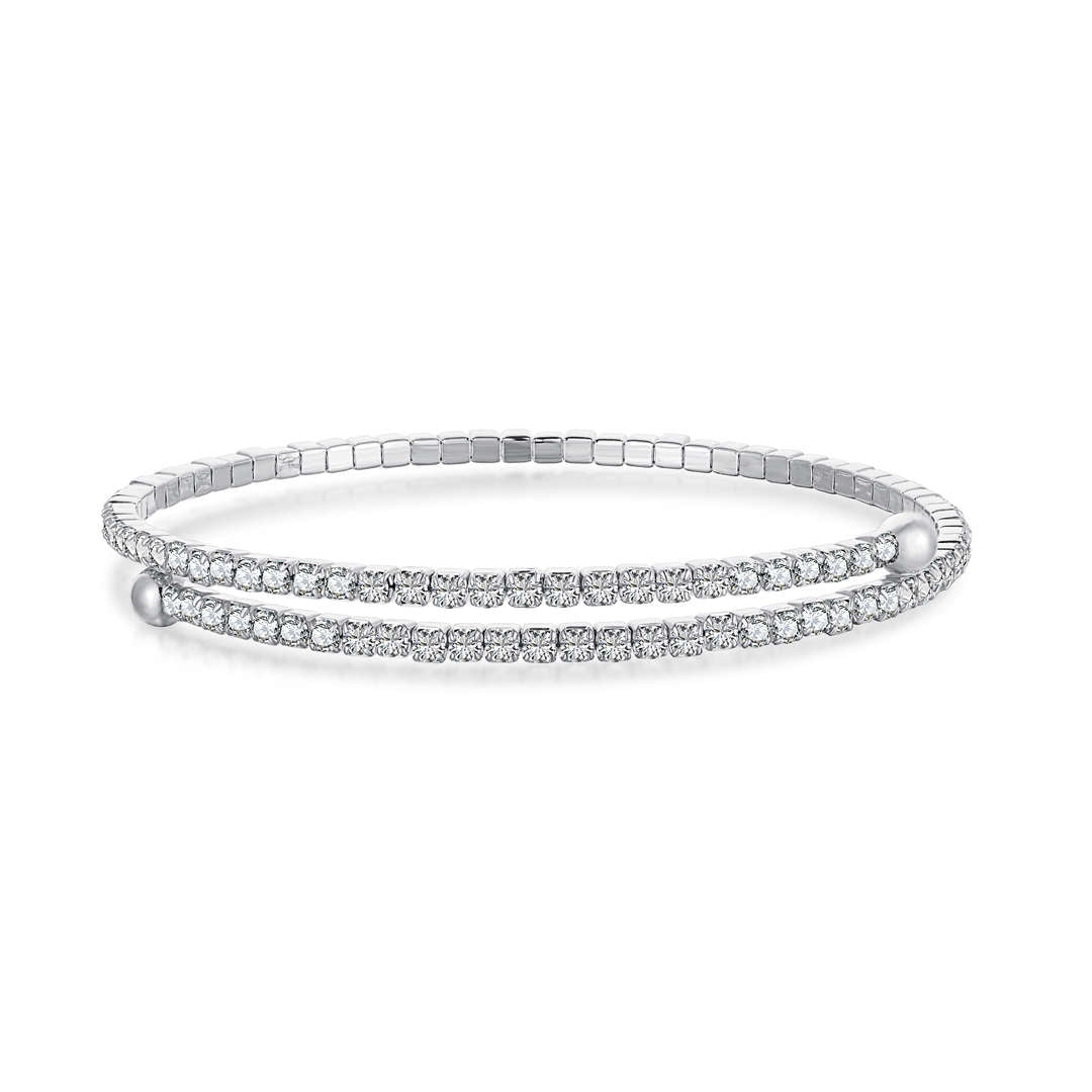 [LORA]Row of Diamonds Round Fashion Bracelet