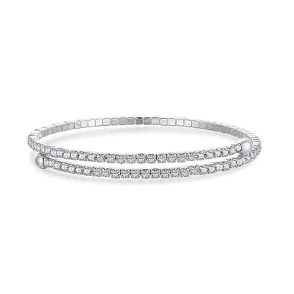 [LORA]Row of Diamonds Round Fashion Bracelet