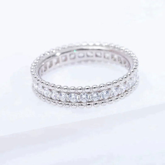 [LORA]PERLEE DIAMOND SILVER RING