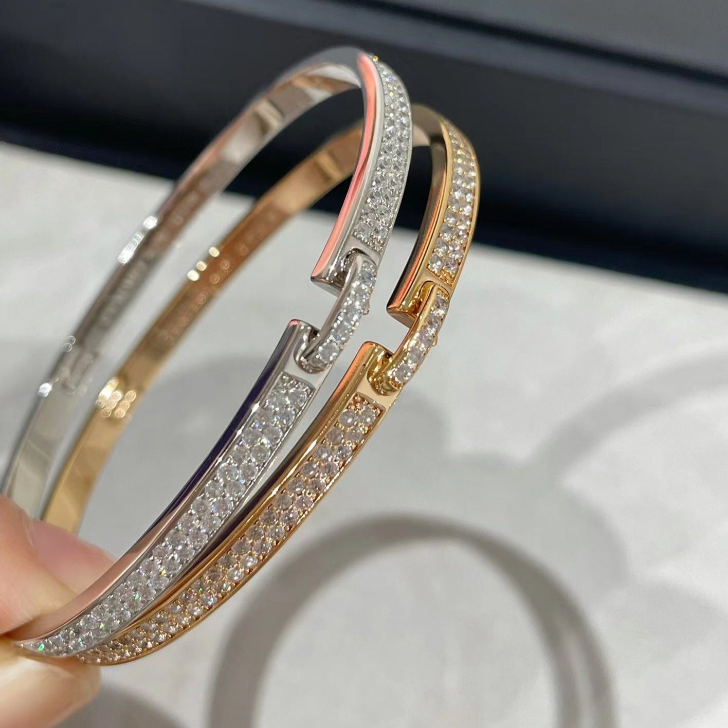 [LORA]LIENS VIDENCE DIAMOND PAVED BRACELET