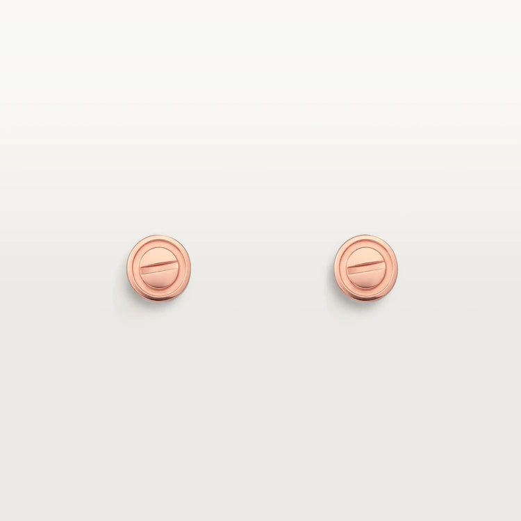 [LORA]LOVE EARRINGS PINK GOLD 10MM