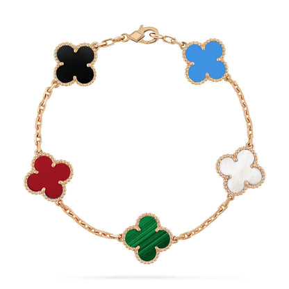 [LORA]CLOVER 5 MOTIFS MULTICOLOR  BRACELET