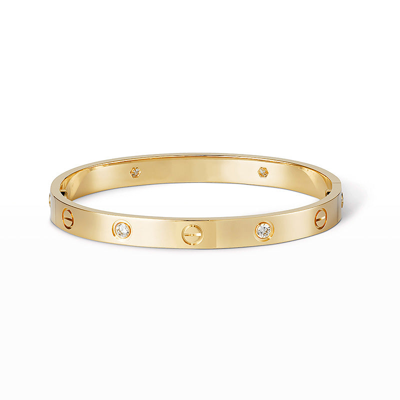 [LORA]LOVE BRACELET 6.1MM 4 DIAMONDS