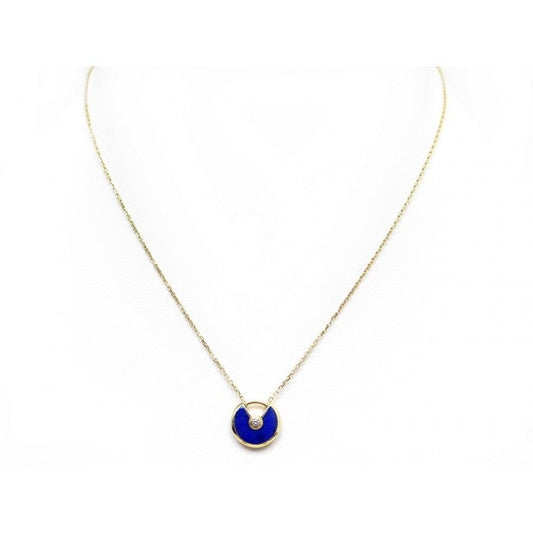 [LORA]AMULETTE ROSE GOLD AGATE NECKLACE