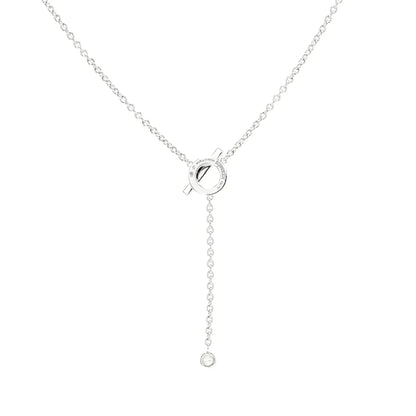 [LORA]FINESSE SILVER DIAMOND NECKLACE