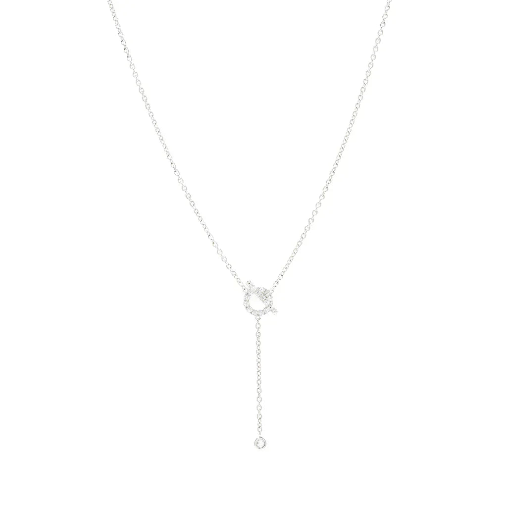[LORA]FINESSE SILVER DIAMOND NECKLACE
