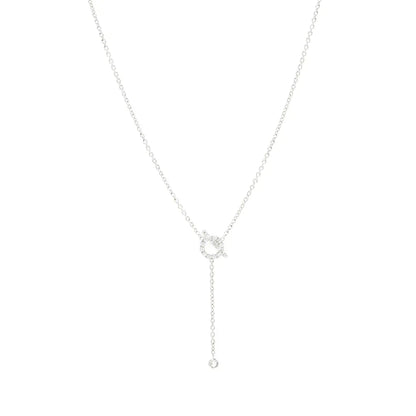 [LORA]FINESSE SILVER DIAMOND NECKLACE
