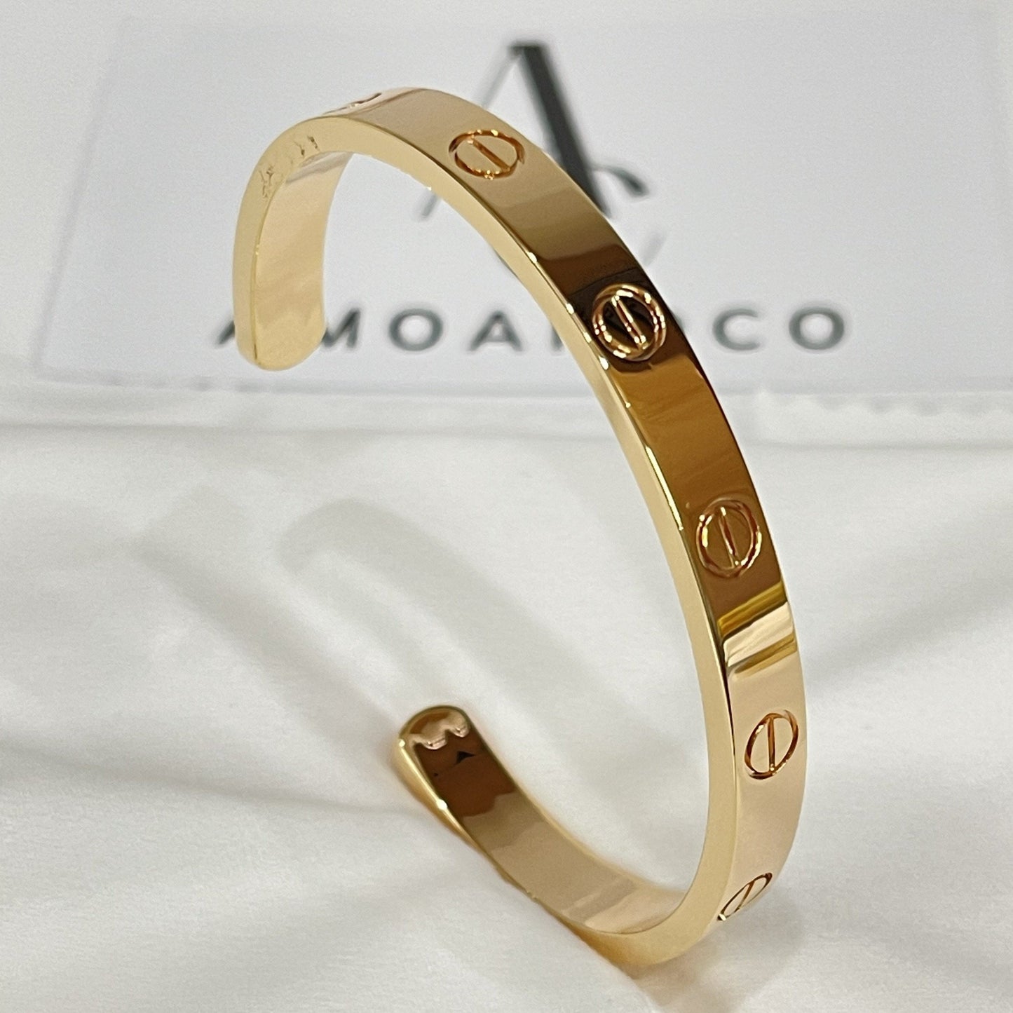 [LORA]LOVE BRACELET 6.1MM OPEN CUFF