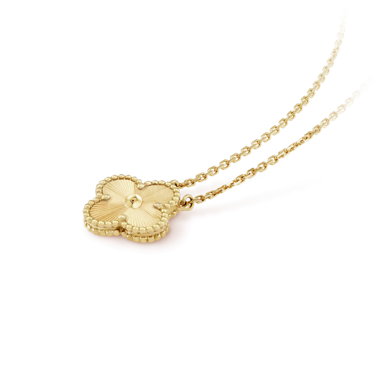 [LORA]CLOVER 15MM LASER NECKLACE