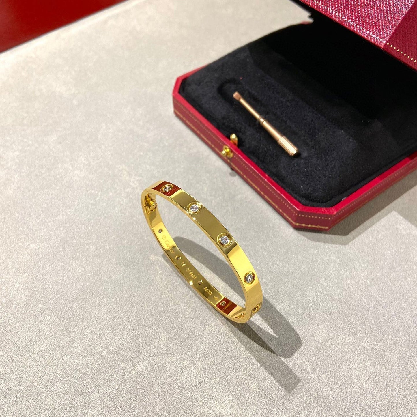 [LORA]LOVE BRACELET 6.1MM 10 DIAMONDS