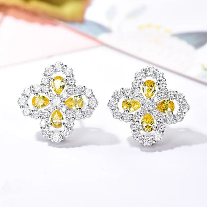 [LORA]LOOP EARRINGS FULL MOTIF DIAMOND 16MM