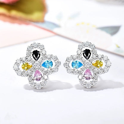 [LORA]LOOP EARRINGS FULL MOTIF DIAMOND 16MM