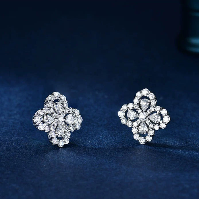 [LORA]LOOP EARRINGS FULL MOTIF DIAMOND 16MM