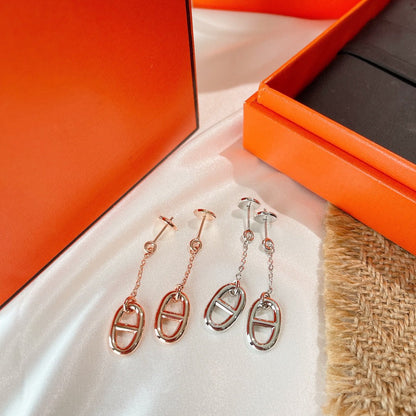 [LORA]CHAINE TASSEL EARRINGS