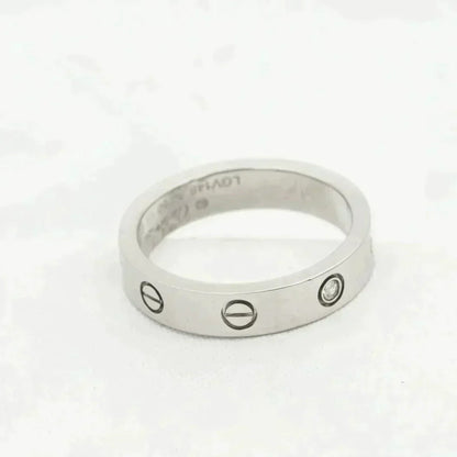 [LORA]LOVE RING 4MM 1 DIAMOND SILVER