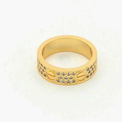 [LORA]LOVE RING 5.5MM DIAMONDS PAVED