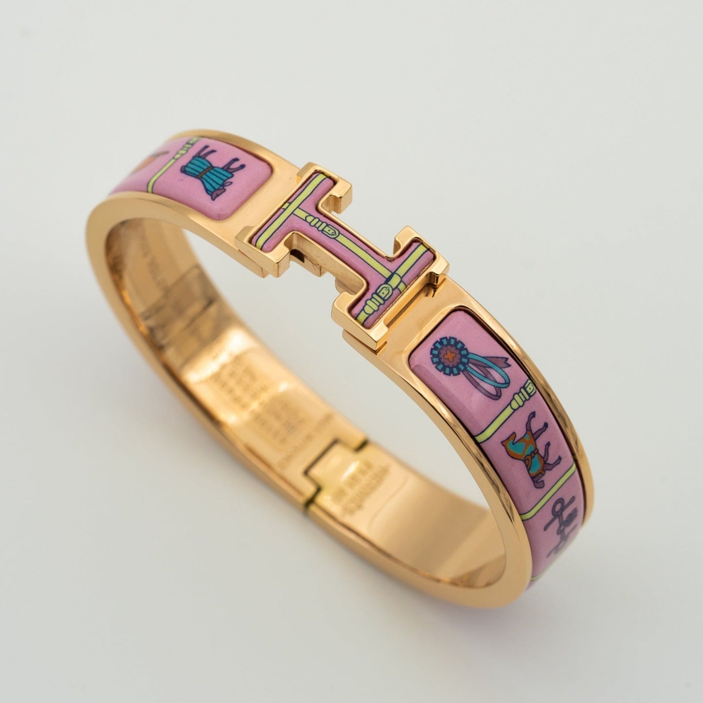 [LORA]H PINK GOLD BRACELET PINK CERAMIC