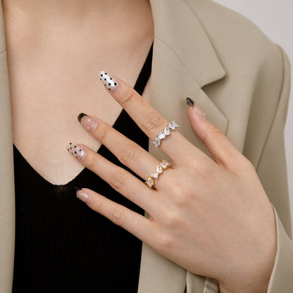 [LORA]Delicate Multi Cut Ring