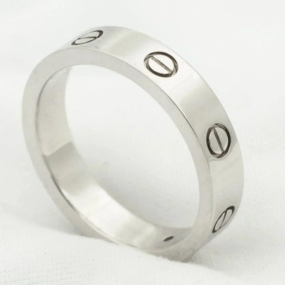 [LORA]LOVE RING 4MM 1 DIAMOND SILVER