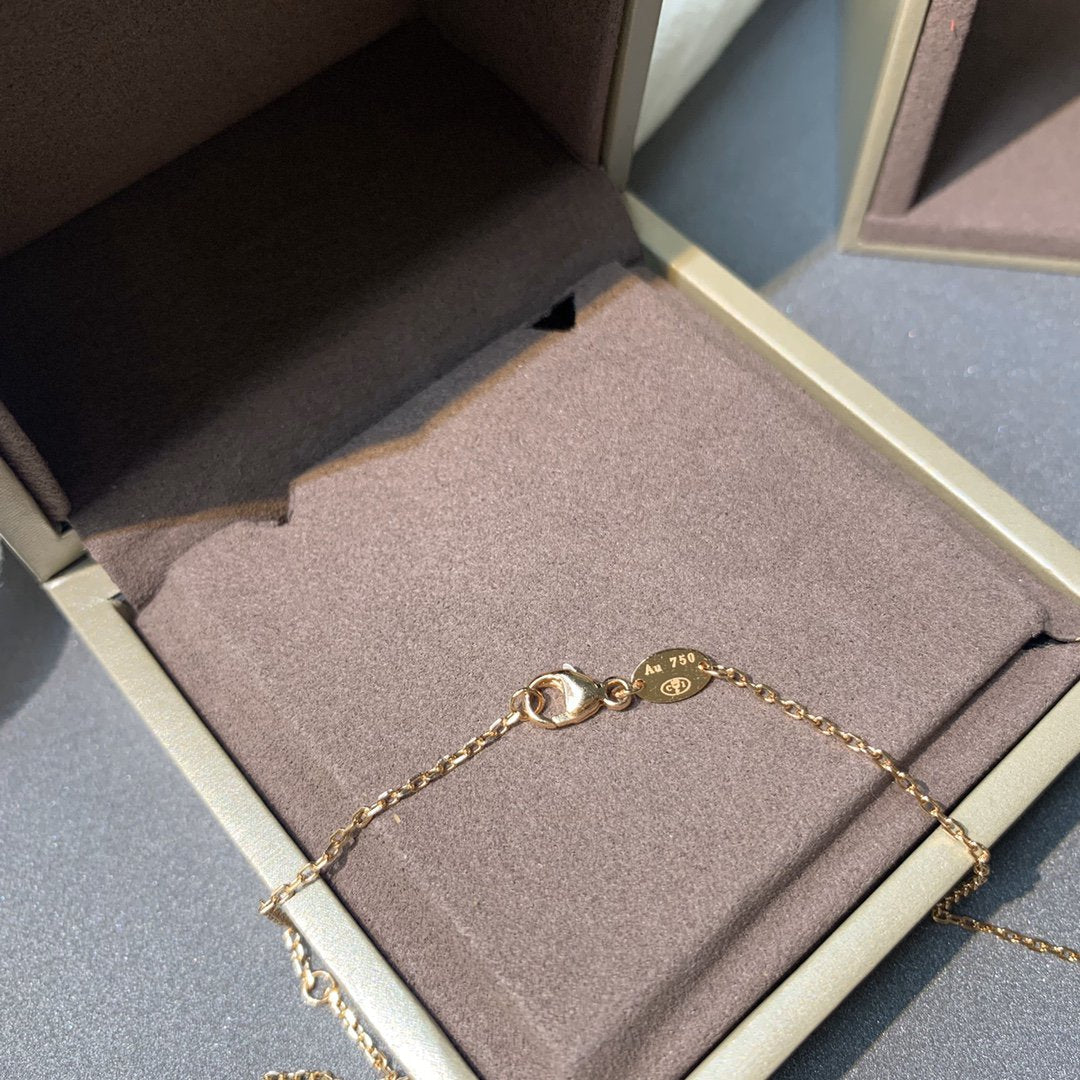 [LORA]JEUX DE PINK GOLD DIAMOND NECKLACE