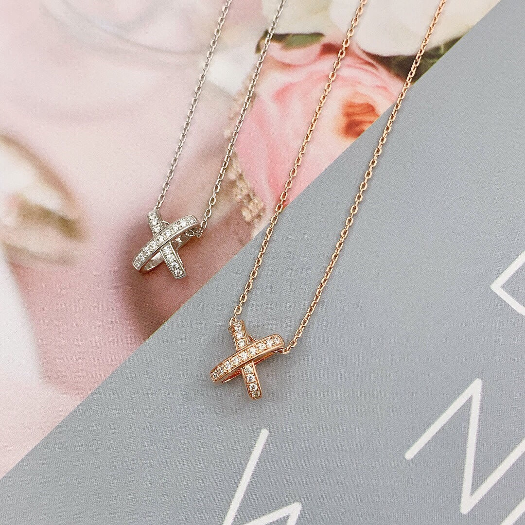 [LORA]JEUX DE DIAMOND NECKLACE