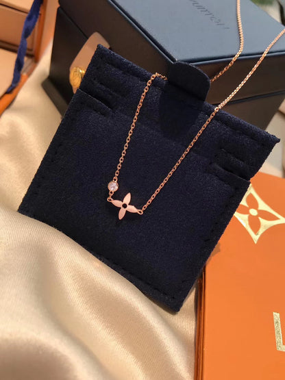 [LORA]BLOSSOM PENDANT PINK GOLD AND DIAMOND