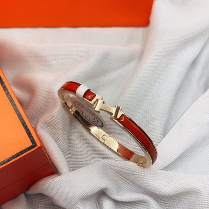 [LORA]CLASSIC HM CLIC RED 8MM ENAMEL BRACELET