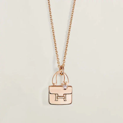 [LORA]AMULETTE PEDANT ROSE GOLD NECKLACE
