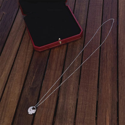 [LORA]AMULETTE SILVER FULL DIAMOND NECKLACE