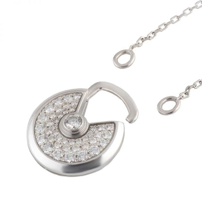 [LORA]AMULETTE SILVER FULL DIAMOND NECKLACE