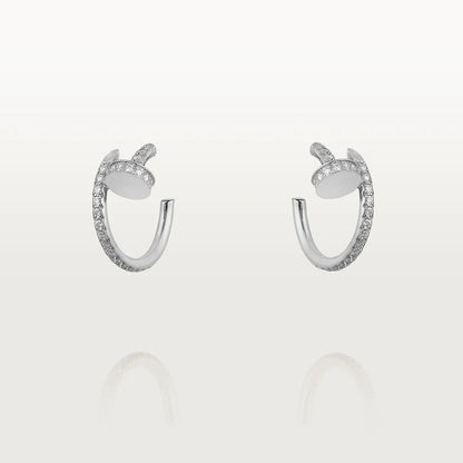 [LORA]JUSTE EARRINGS 12.75MM SILVER DIAMOND