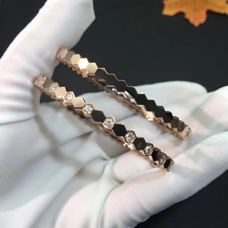 [LORA]BEE LOVE PINK GOLD DIAMOND BRACELET
